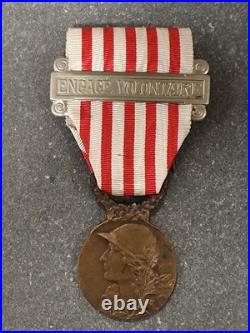 Médaille Commémorative WWI Rare Modèle CHARLES