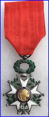 Médaille Croix Chevalier Légion d'Honneur or argent Luxe 1870 WWI ORIGINAL MEDAL