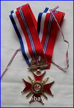 Médaille Croix Commandeur FRANCO BRITISH ASSOCIATION FFL FRANCE LIBRE ORIGINAL