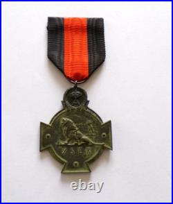 Medaille Croix De L' Yser 1914 / 1918 Bon Etat D' Usage