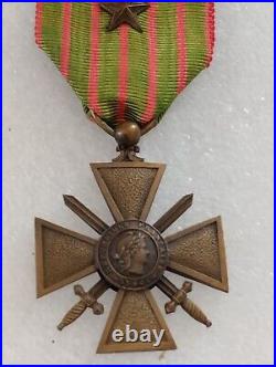 Médaille Croix de Guerre 1914 1917 Médaille Militaire 1ère Guerre Mondiale