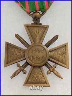 Médaille Croix de Guerre 1914 1917 Médaille Militaire 1ère Guerre Mondiale