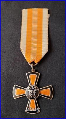 Médaille Croix de Somme 1914-1918 Empire Allemand émail WW1 German Cross