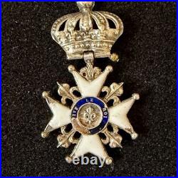 Médaille Croix du Lys en Argent et Email France