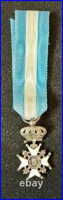 Médaille Croix du Lys en Argent et Email France
