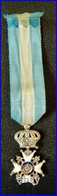 Médaille Croix du Lys en Argent et Email France