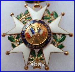Médaille Croix en or 18k Officier Légion d'Honneur 1870 Guerre 1914-18 ORIGINAL
