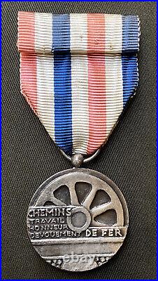 Medaille D'honneur Des Chemins De Fer @ Indochine @ Bronze @ Medal @ Train @ Top