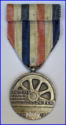 Medaille D'honneur Des Chemins De Fer @ Indochine @ Bronze @ Medal @ Train @ Top