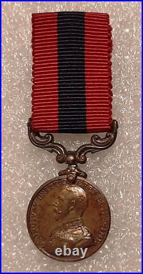 Médaille DCM George V MINIATURE argent UK GB Fab. Française DELANDE WWI