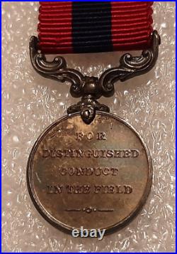Médaille DCM George V MINIATURE argent UK GB Fab. Française DELANDE WWI