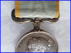 Médaille De Crimee 1854 Argent Napoleon III Original GB Crimea Medal 2° Empire