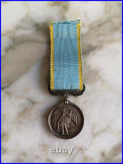 Médaille De Crimée 1854 Demi-taille Argent Napoleon III Empire Angleterre
