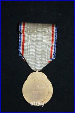 Medaille De La Reconnaissance Francaise 1917 Doree-grande Guerre 1914/1918