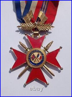 Medaille Decoration Commandeur Croix Merite Franco British Ref04711j