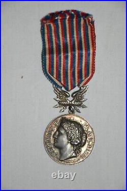 Medaille Des Postes Et Telegraphes 1° Modele En Argent-signee Tasset & Robert