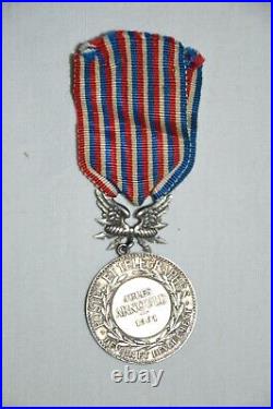 Medaille Des Postes Et Telegraphes 1° Modele En Argent-signee Tasset & Robert