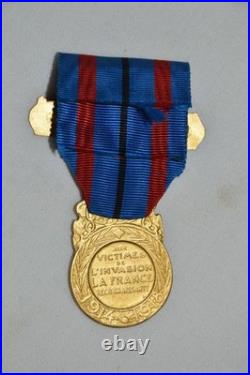 Medaille Des Victimes De L'invasion-1° Classe-otage De Guerre-guerre 1914/1918