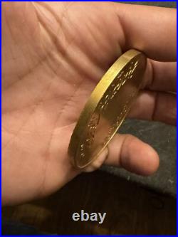 Médaille Égypte & Metal Doré & Armée