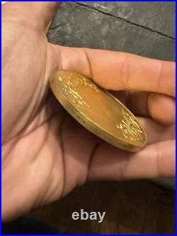 Médaille Égypte & Metal Doré & Armée