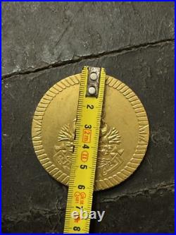 Médaille Égypte & Metal Doré & Armée