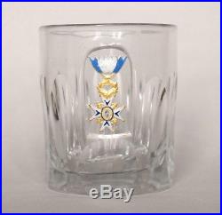 Médaille Espagne Ordre de CHARLES III officier verre gobelet cristal boîte 19e