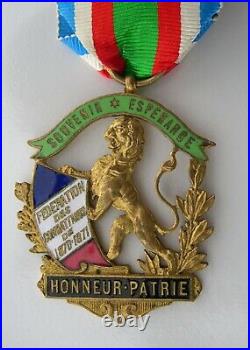 Medaille Federation Des Combattants De 1870-1871