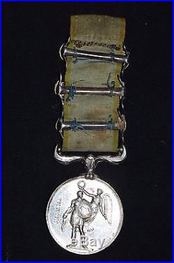 Medaille Guerre De Crimee 1854/56 Signee Wyon-agrafes Sebastopol-inkermann-alma