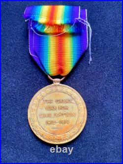Médaille Interallièe-Grande Bretagne-Attribuée-1919-WWI