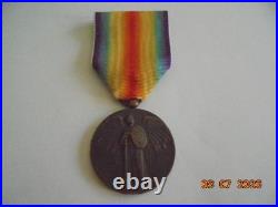 Médaille Interalliée de la Victoire 1914 / 1918 FRANCE modèle PAUTOT-MATTEI