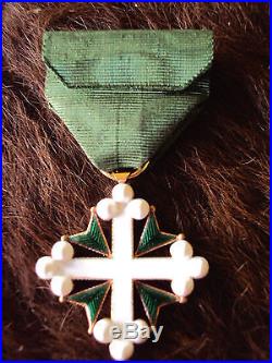 Médaille Italie Ordre Des Saints Maurice Et Lazare Croix De Chevalier En Or