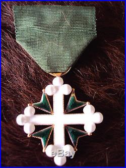 Médaille Italie Ordre Des Saints Maurice Et Lazare Croix De Chevalier En Or