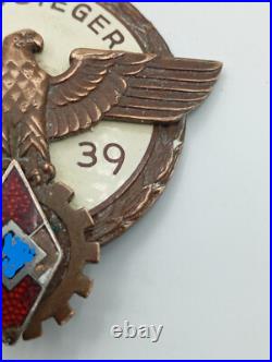 Medaille Kreissieger 1939 Insigne jeunesse hitlérienne par fred wagner pforzheim