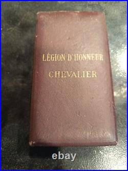 Médaille Légion d'honneur chevalier avec sa boîte d'horigine