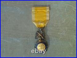 Médaille MILITAIRE modèle dit des GÉNÉRAUX BIFACE AUX CANONS Très bombée 7mm