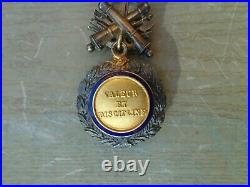 Médaille MILITAIRE modèle dit des GÉNÉRAUX BIFACE AUX CANONS Très bombée 7mm