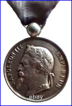 Medaille Med 157 Medaille Napoleon III Concours Sapeurs Pompiers Meaux