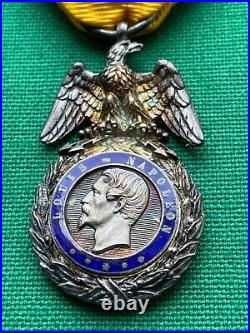 Médaille Militaire Napoléon III Deuxième Modèle Second Empire 19 Ème