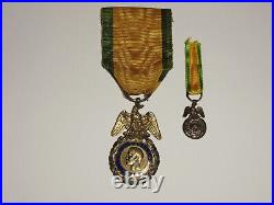 Médaille Militaire Second EMPIRE Napoléon III avec sa réduction