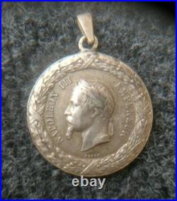 Médaille Napoléon III Expédition du Mexique 1862-1863 Argent