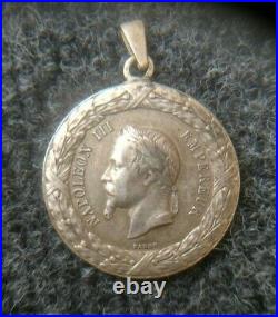 Médaille Napoléon III Expédition du Mexique 1862-1863 Argent