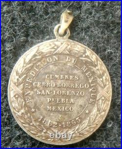 Médaille Napoléon III Expédition du Mexique 1862-1863 Argent