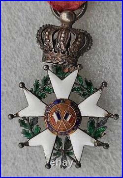 Medaille ORDRE LEGION D'HONNEUR MONARCHIE DE JUILLET 1830-1848 beaucoup portée