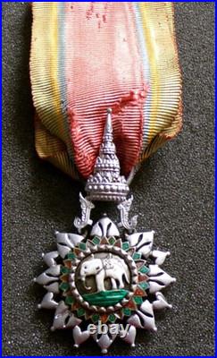 Medaille Ordre De L'éléphant Blanc Thaïlande