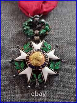 Médaille Ordre Légion D'honneur BIJOUTIER JOAILLIER 1870 Argent Et Or