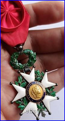 Medaille Ordre Légion d'Honneur officier argent émaillé / French Legion medal
