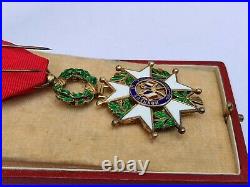 Medaille Ordre Officier Legion D'honneur 4eme Republique Luxe Argent Massif & OR