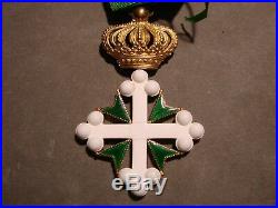 Medaille Ordre Saint Maurice Et Lazare Or Email Commandeur