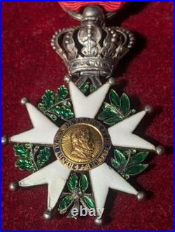 Médaille Ordre de la légion d'honneur demi taille Modèle Monarchie de Juillet