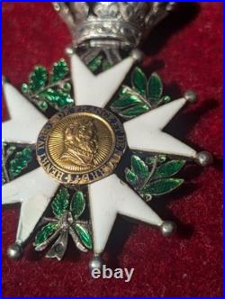 Médaille Ordre de la légion d'honneur demi taille Modèle Monarchie de Juillet